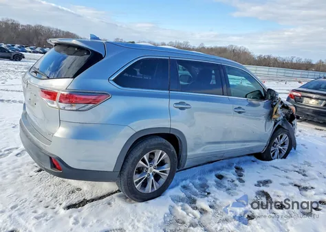 2015 Toyota Highlander Xle из США, поврежденный, VIN 5TDKKRFH6FS115664